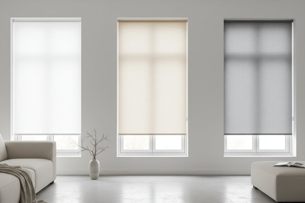Tenda a rullo bianco beige grigio 100x150 cm